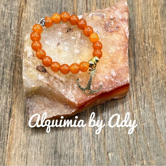 Fall vibes Carnelian beaded dainty ring band bohemian colorful - Picture 2 of 7